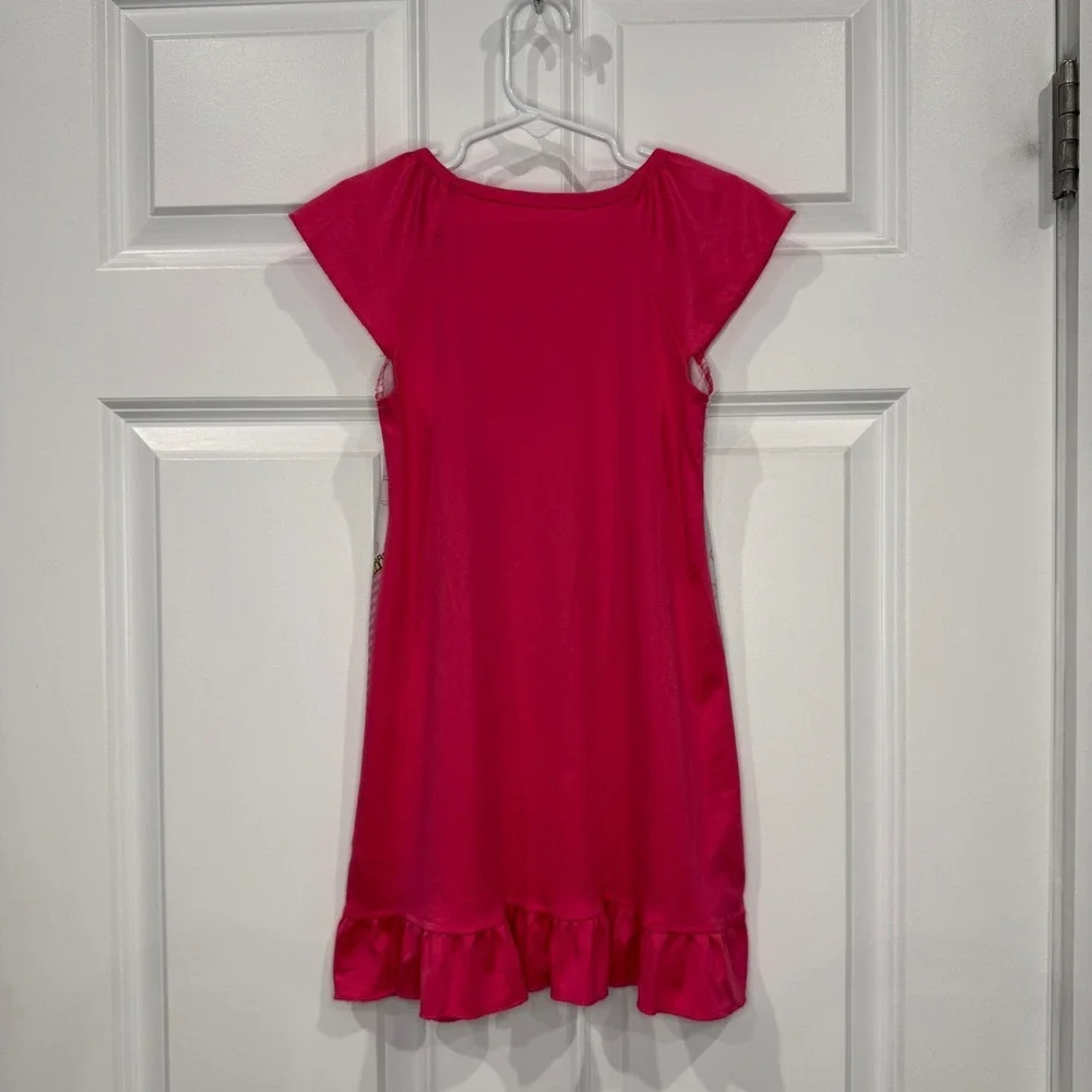 LOL Surprise Girls Pink Graphic‎ Nightgown Sleep Dress Size 6 Short Sleeve